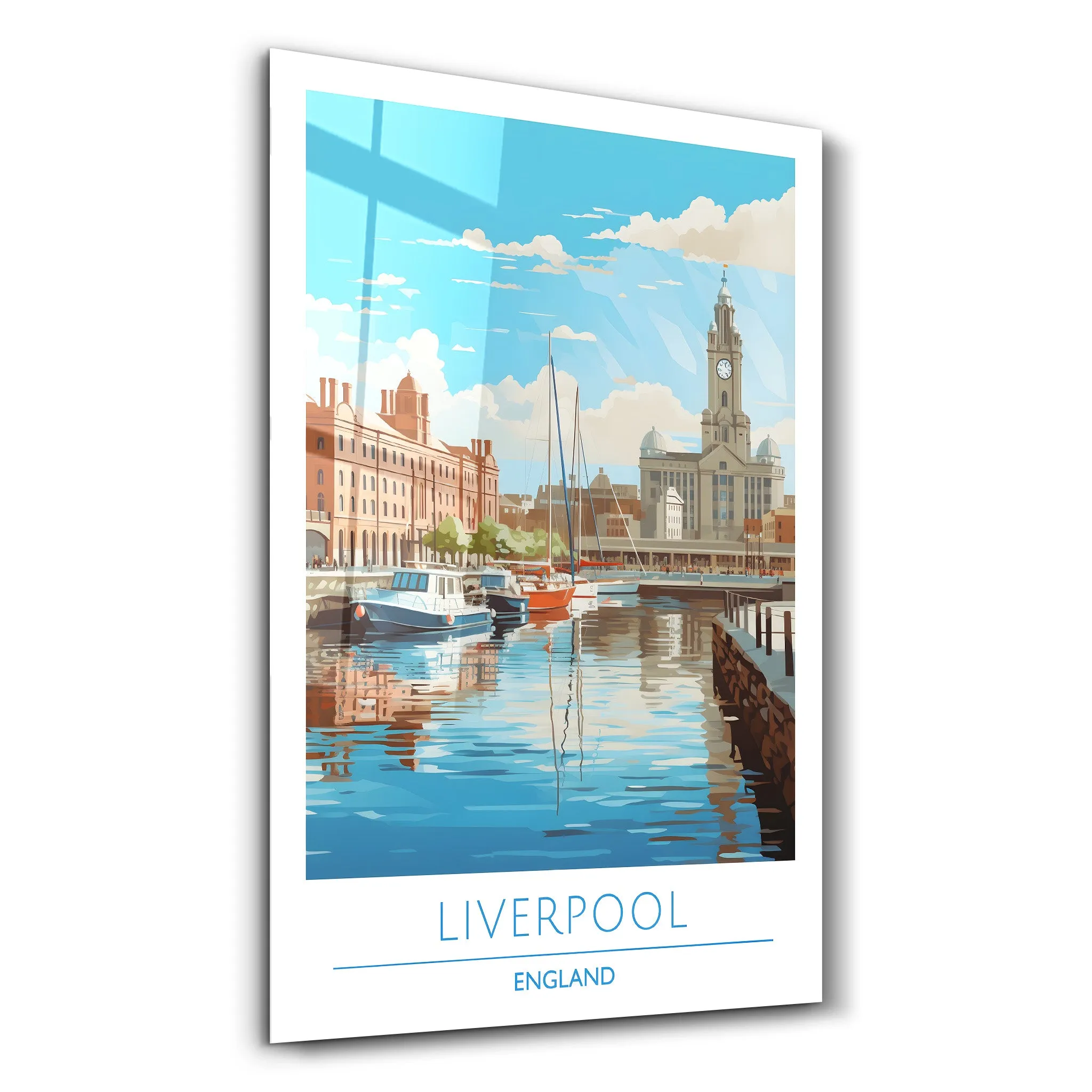 Liverpool England-Travel Posters | Glass Wall Art