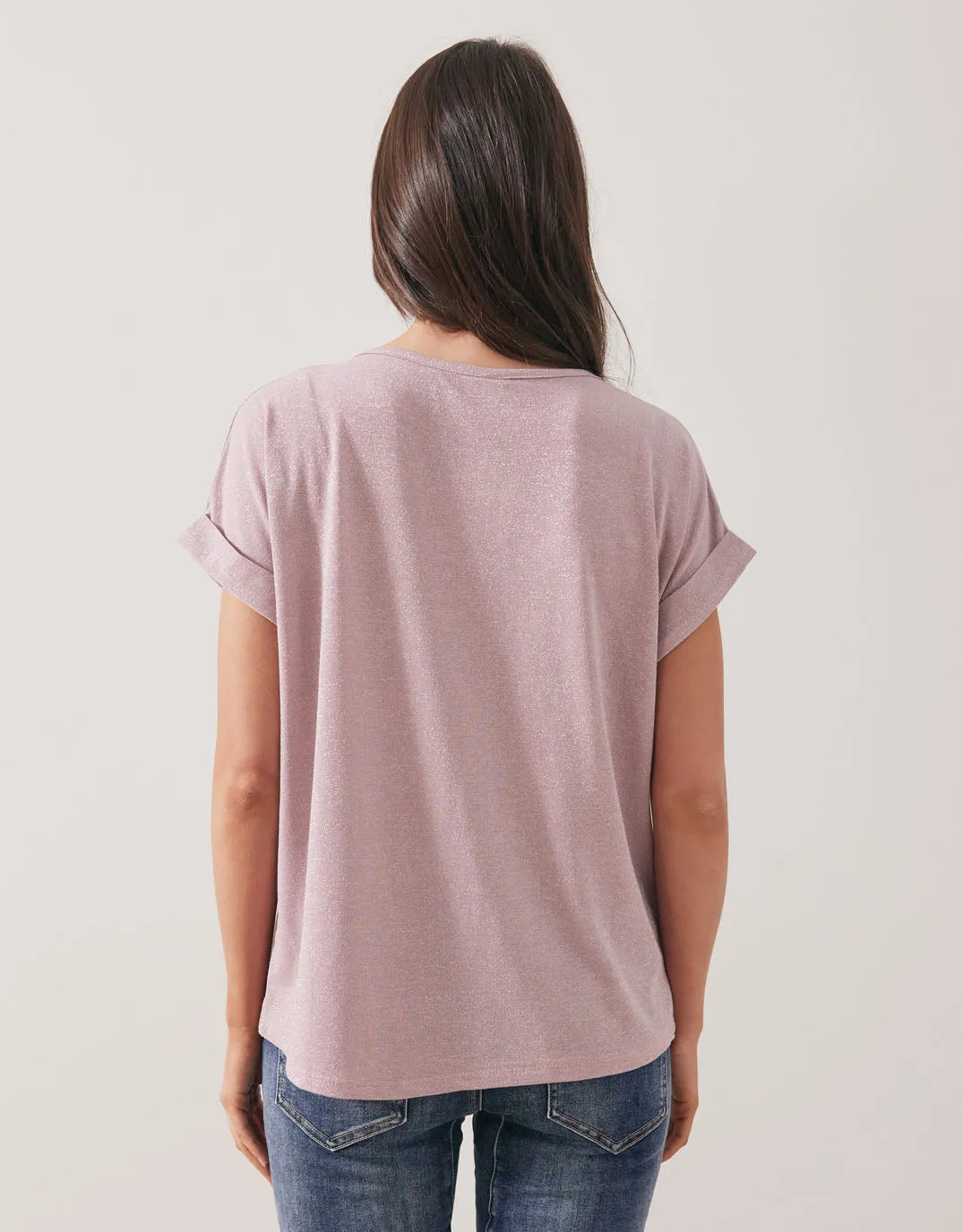 Lurex Top - Rose