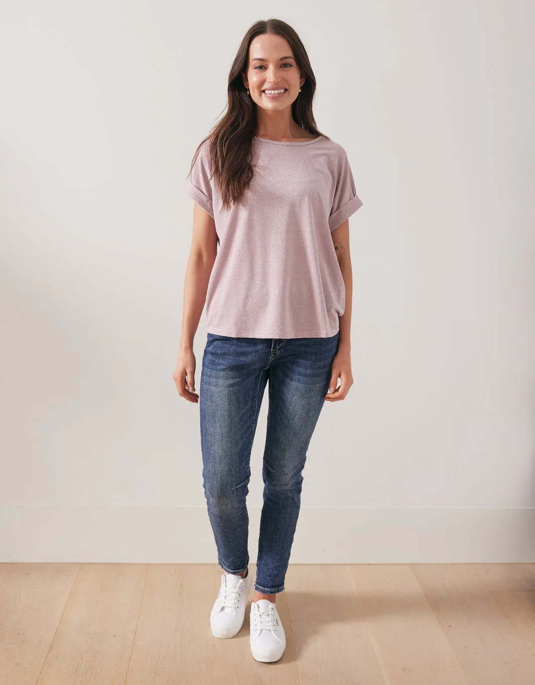 Lurex Top - Rose