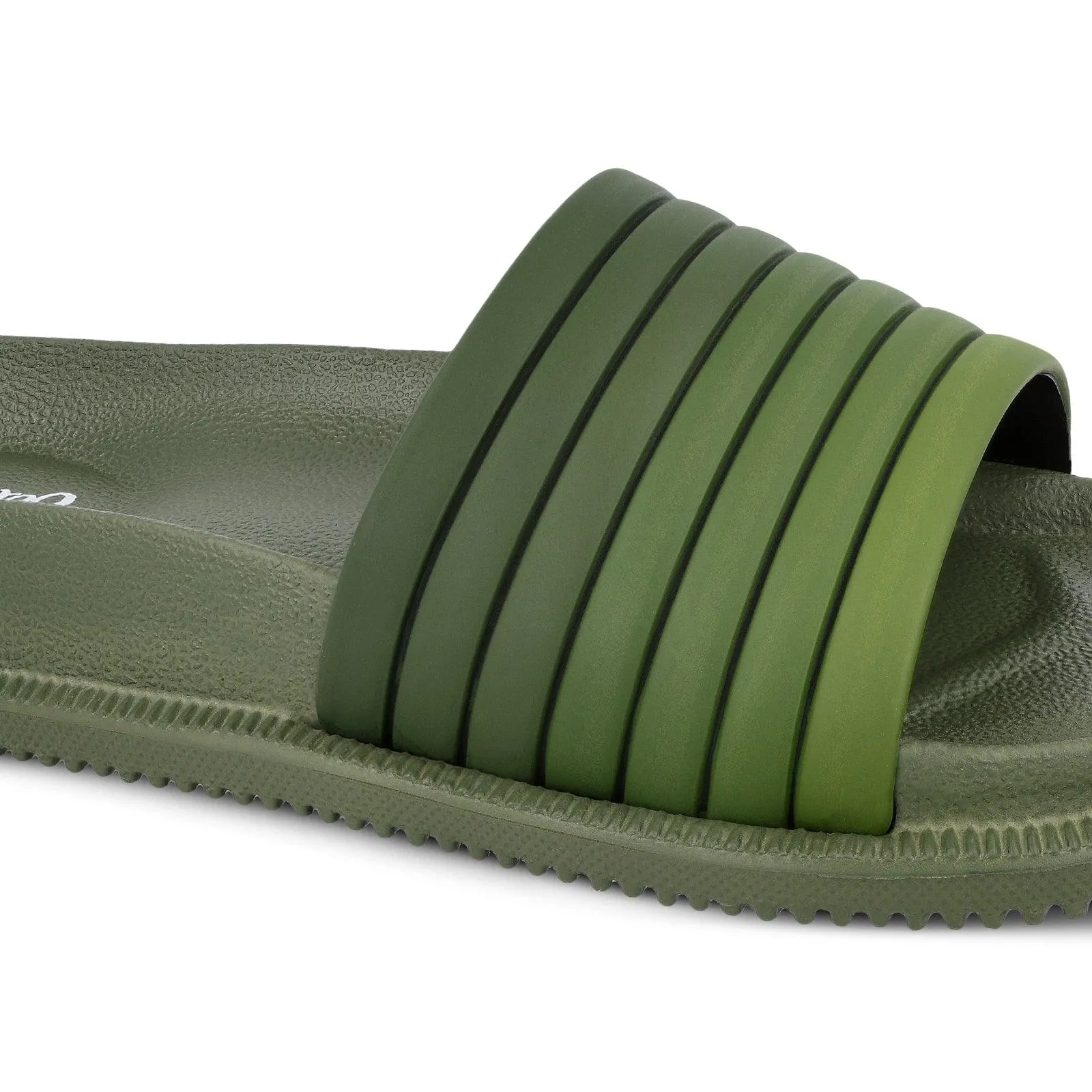 Men's Flip Flop Sliders  - WC4845 Olive