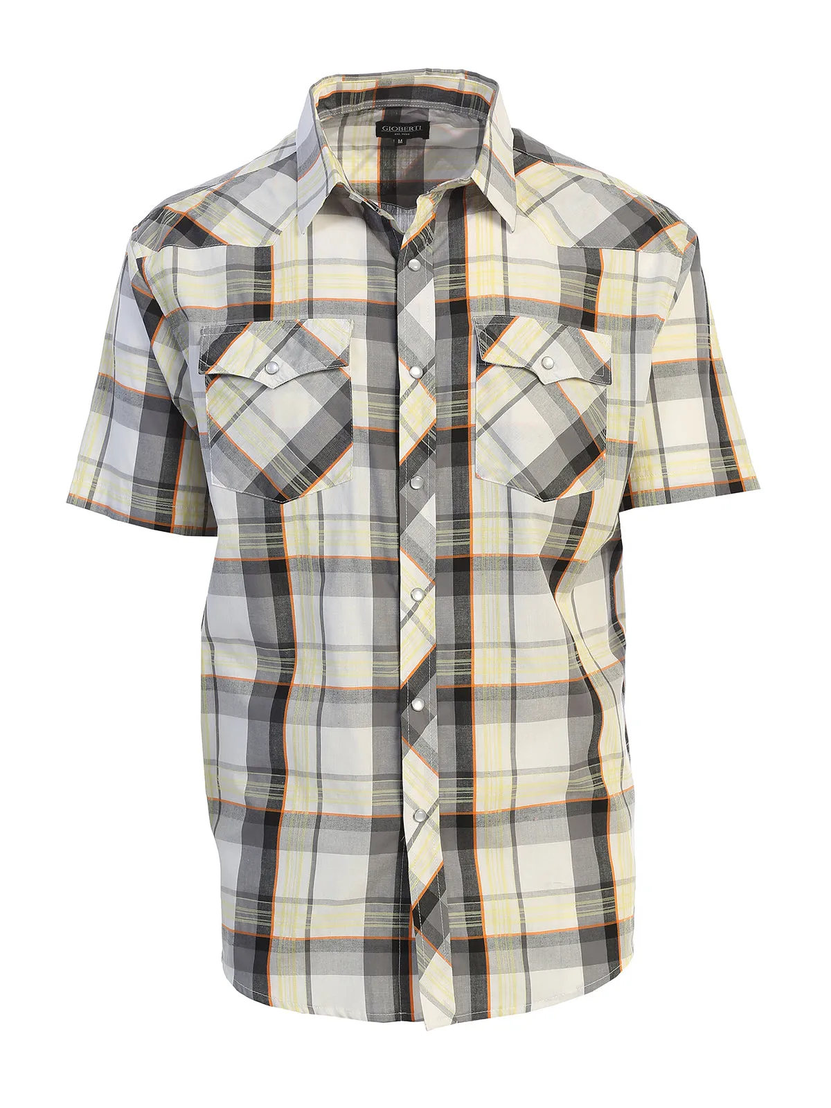 Men's Plaid Western Shirt, L