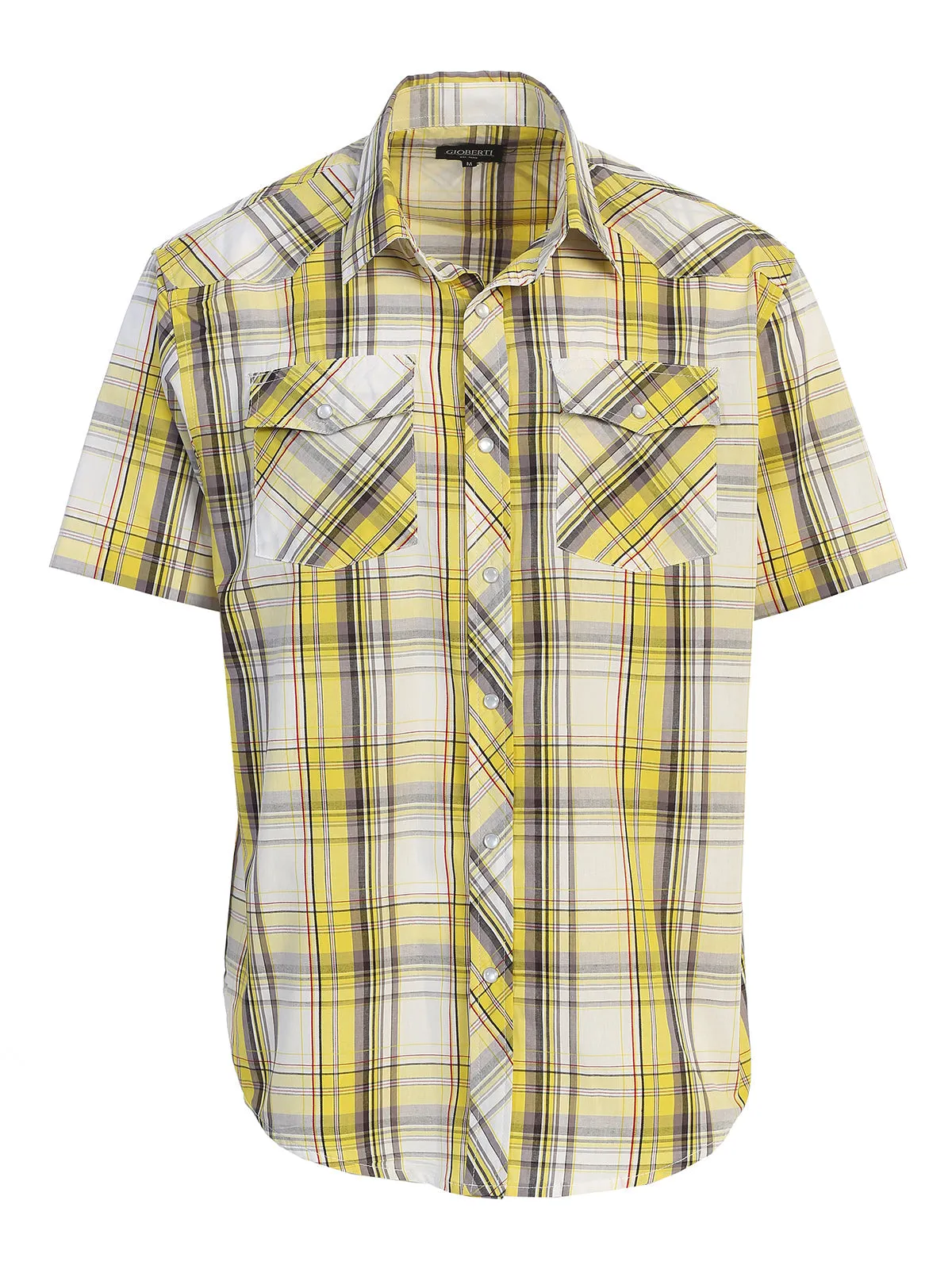 Men's Plaid Western Shirt, L