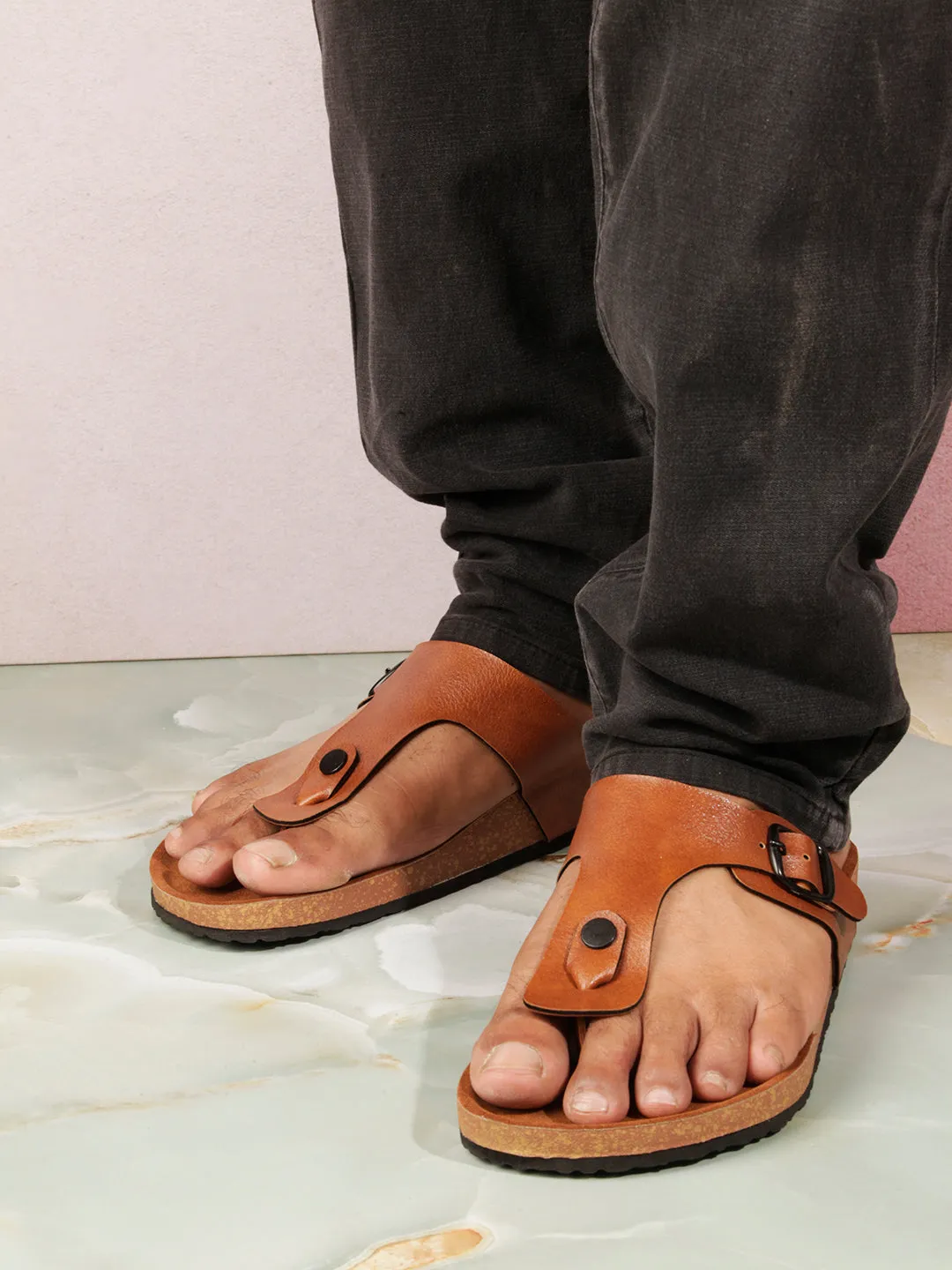 Men's Tan Thong Sandal (IX5011)