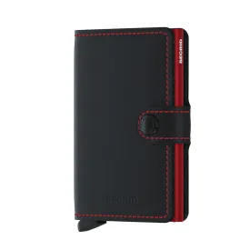 Miniwallet Matte Black & Red