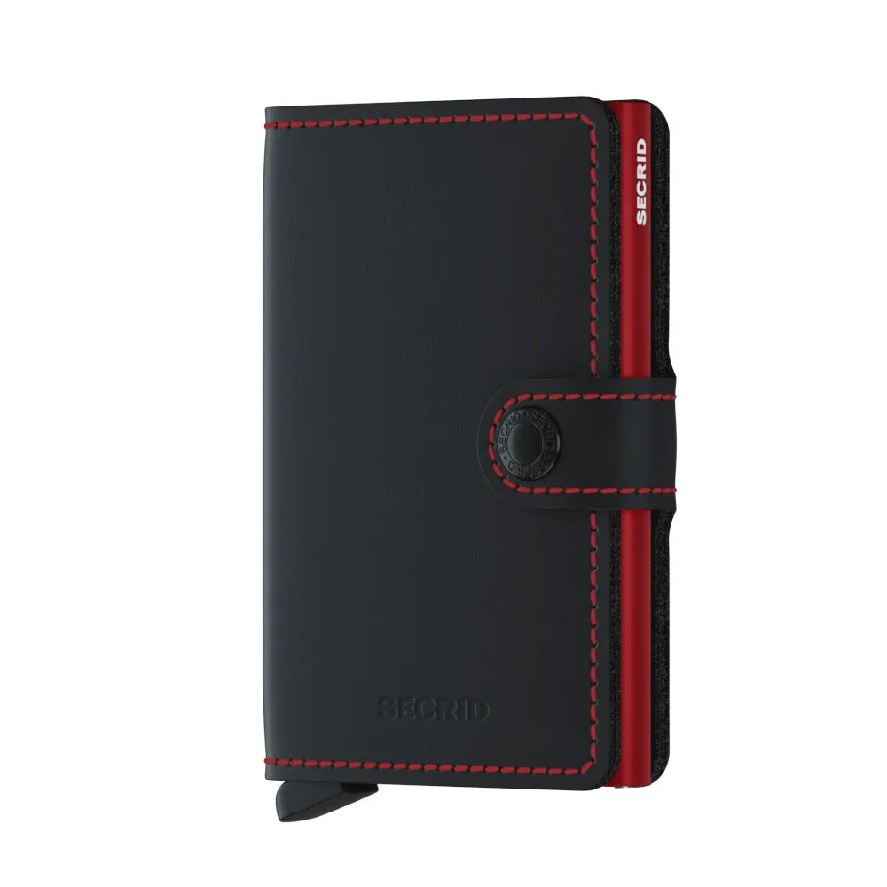 Miniwallet Matte Black & Red