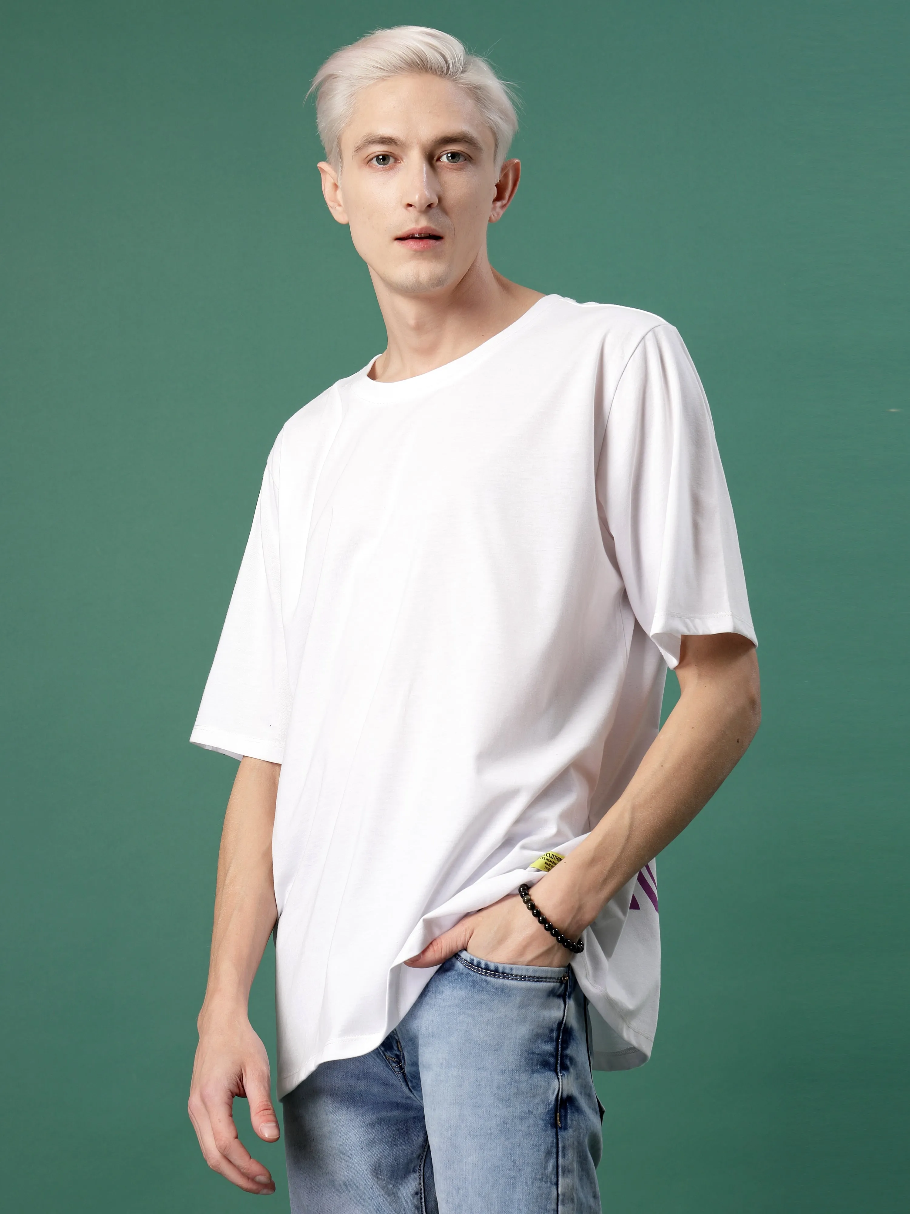 Modern Comfort Men's Jersey Oversized Printed T-shirt