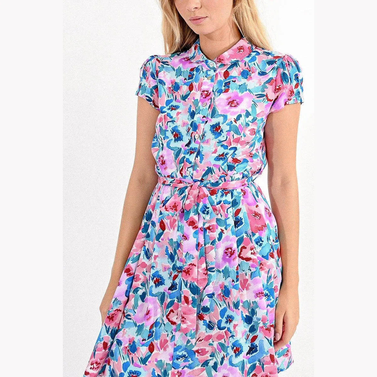 Molly Bracken Floral Printed Shirtdress