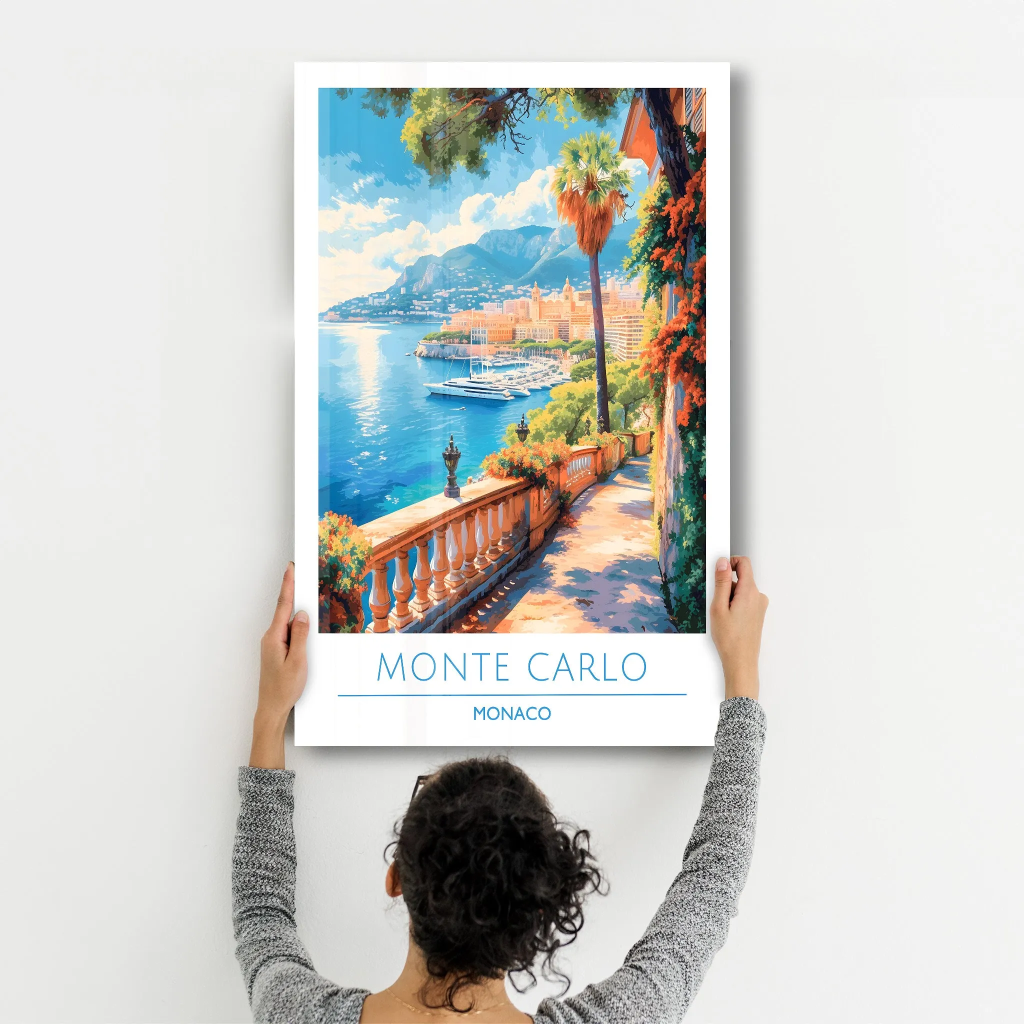 Monte Carlo Monaco-Travel Posters | Glass Wall Art