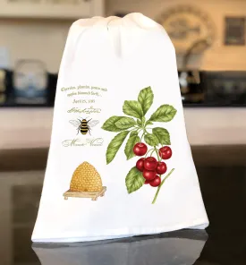 Mount Vernon Cherry Beehive Flour Sack Towel