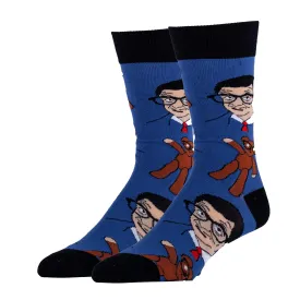 Mr Bean & Teddy Blue Socks