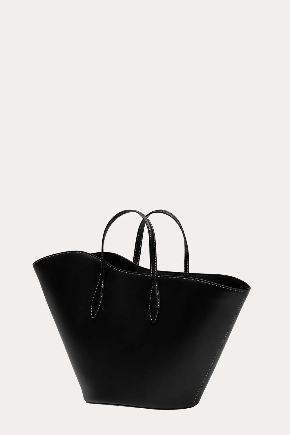 Open Tulip Tote Medium Black