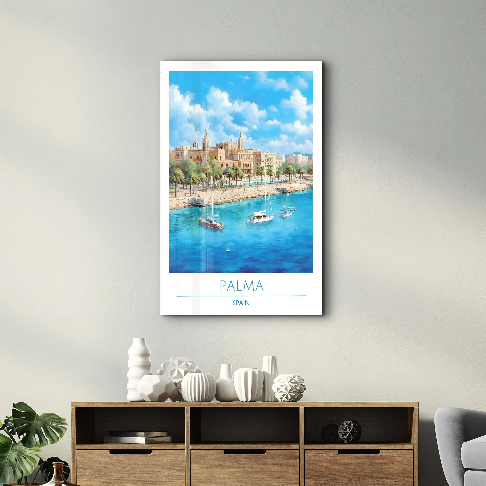 Palma Spain-Travel Posters | Glass Wall Art