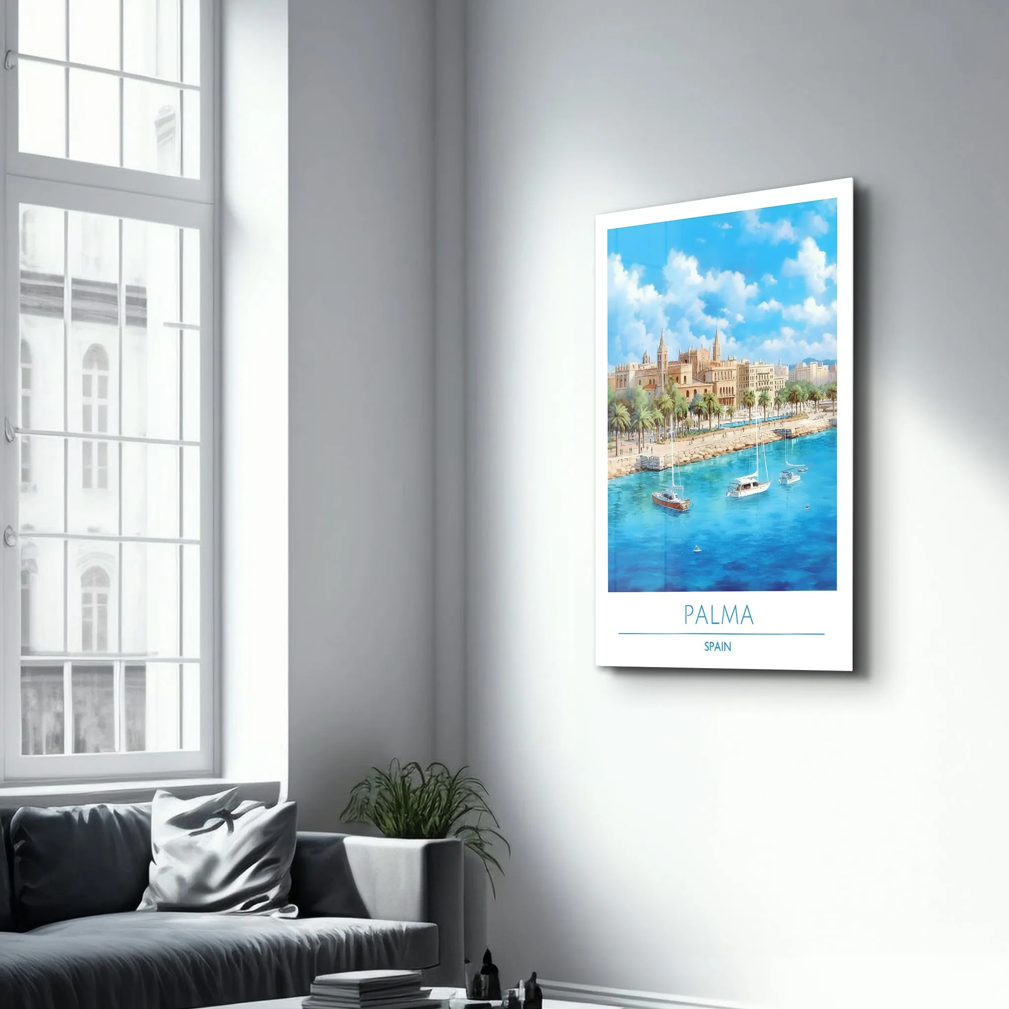 Palma Spain-Travel Posters | Glass Wall Art