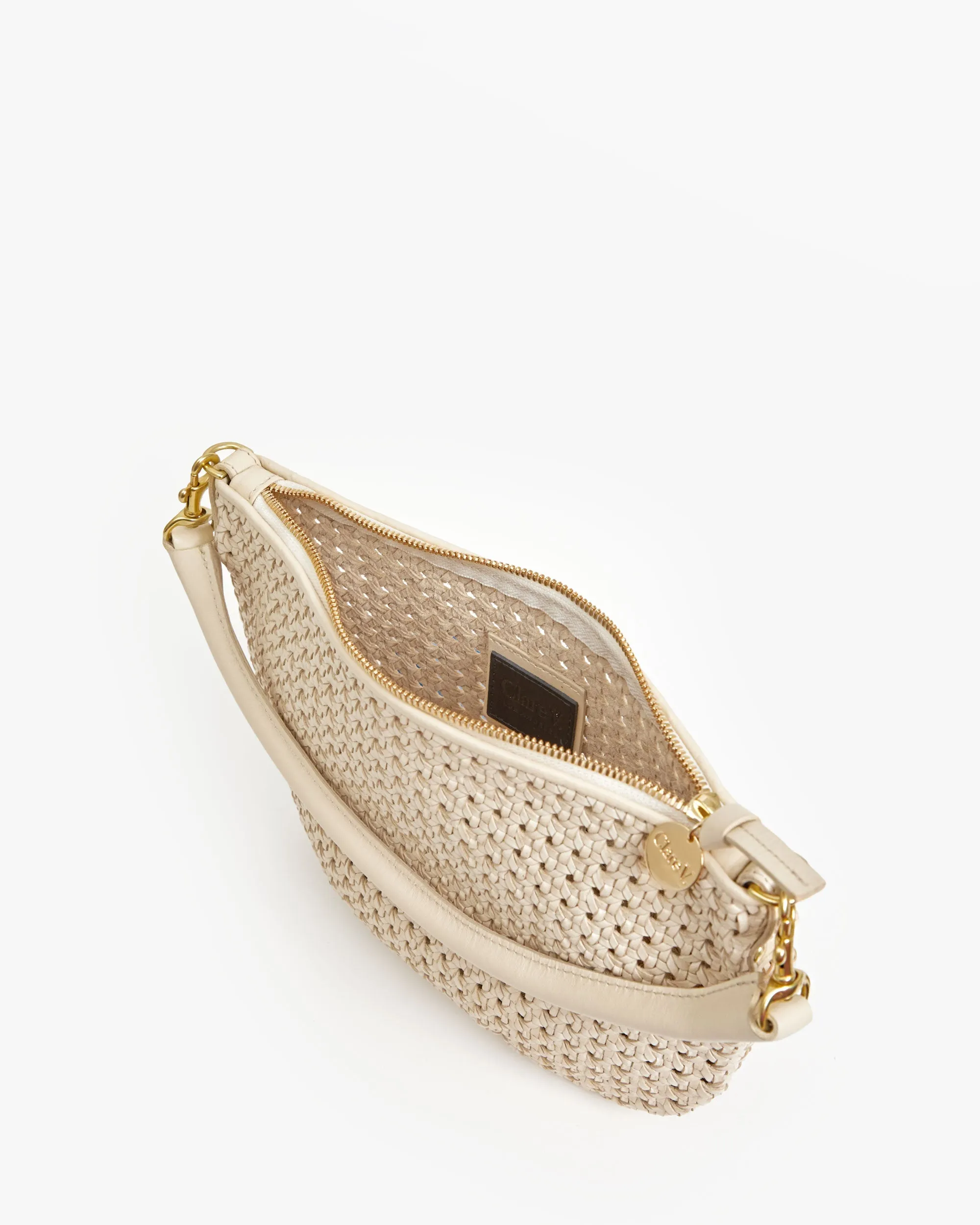 Petit Moyen Messenger in Cream Rattan