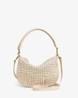 Petit Moyen Messenger in Cream Rattan