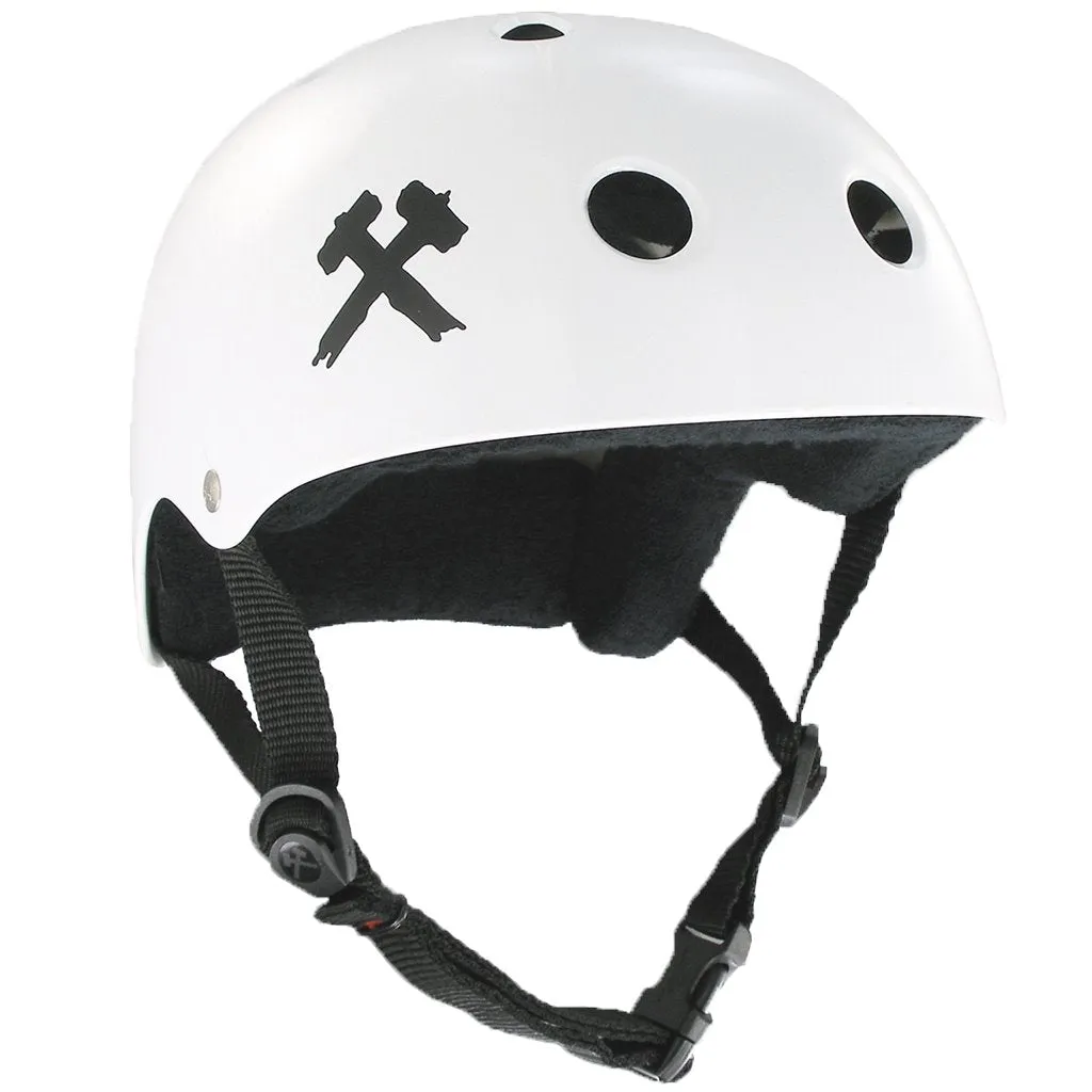 S-ONE Premium White Helmet Casco-Protecciones