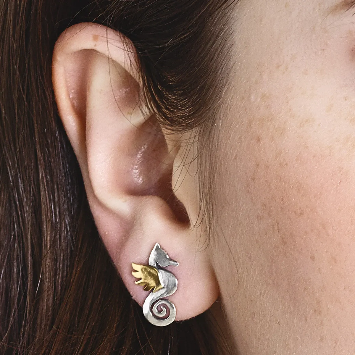 Seahorse Stud Earrings