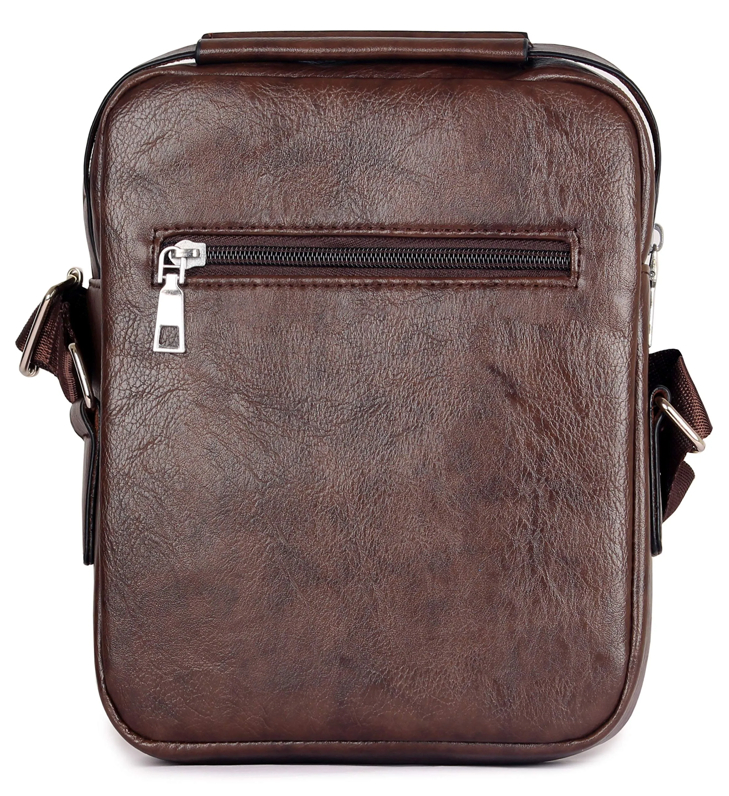 THE CLOWNFISH Centaurian Synthetic 23 cms Umber Brown Messenger Bag