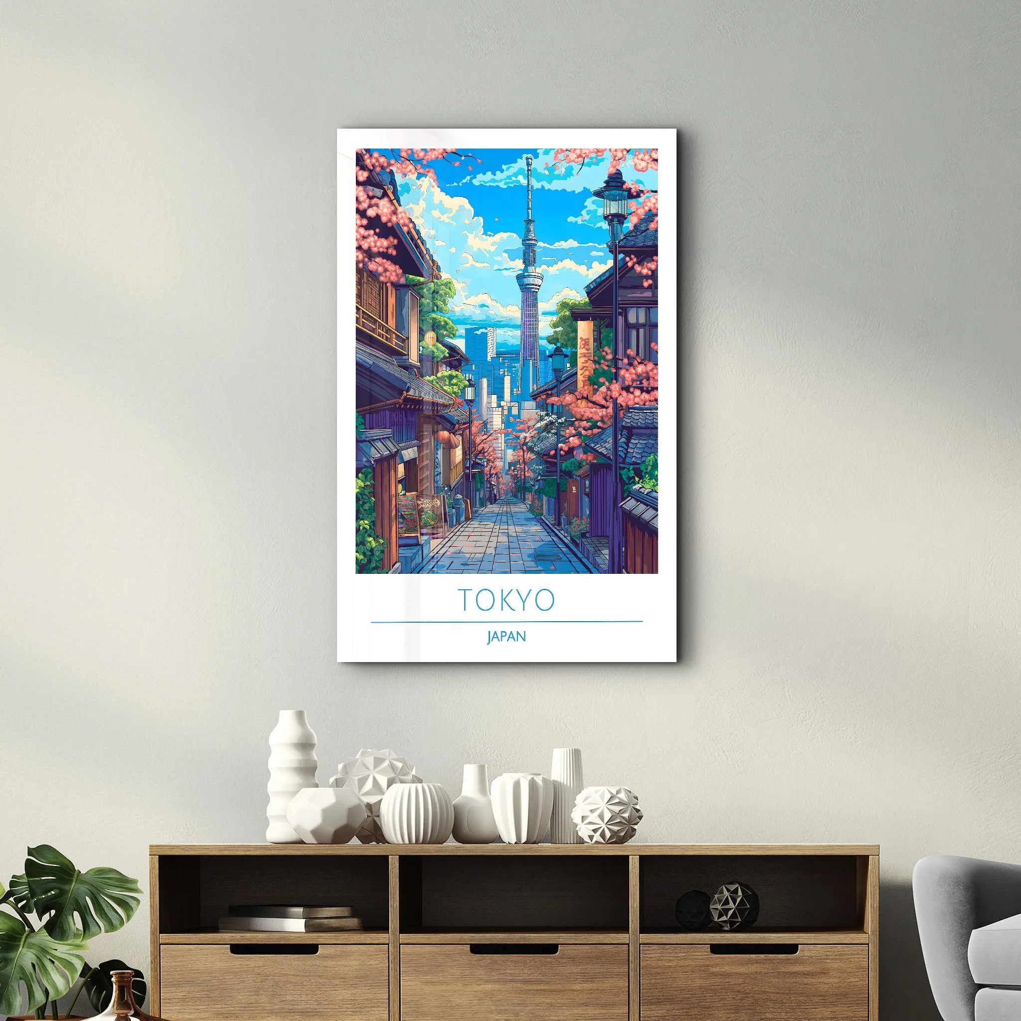 Tokyo Japan-Travel Posters | Glass Wall Art