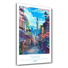 Tokyo Japan-Travel Posters | Glass Wall Art