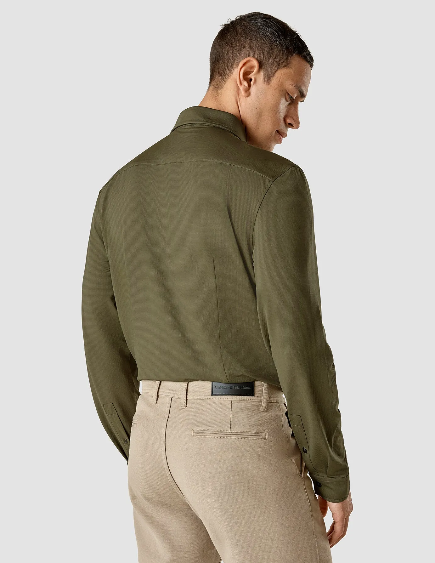 Travel Shirt Remote Green Regular