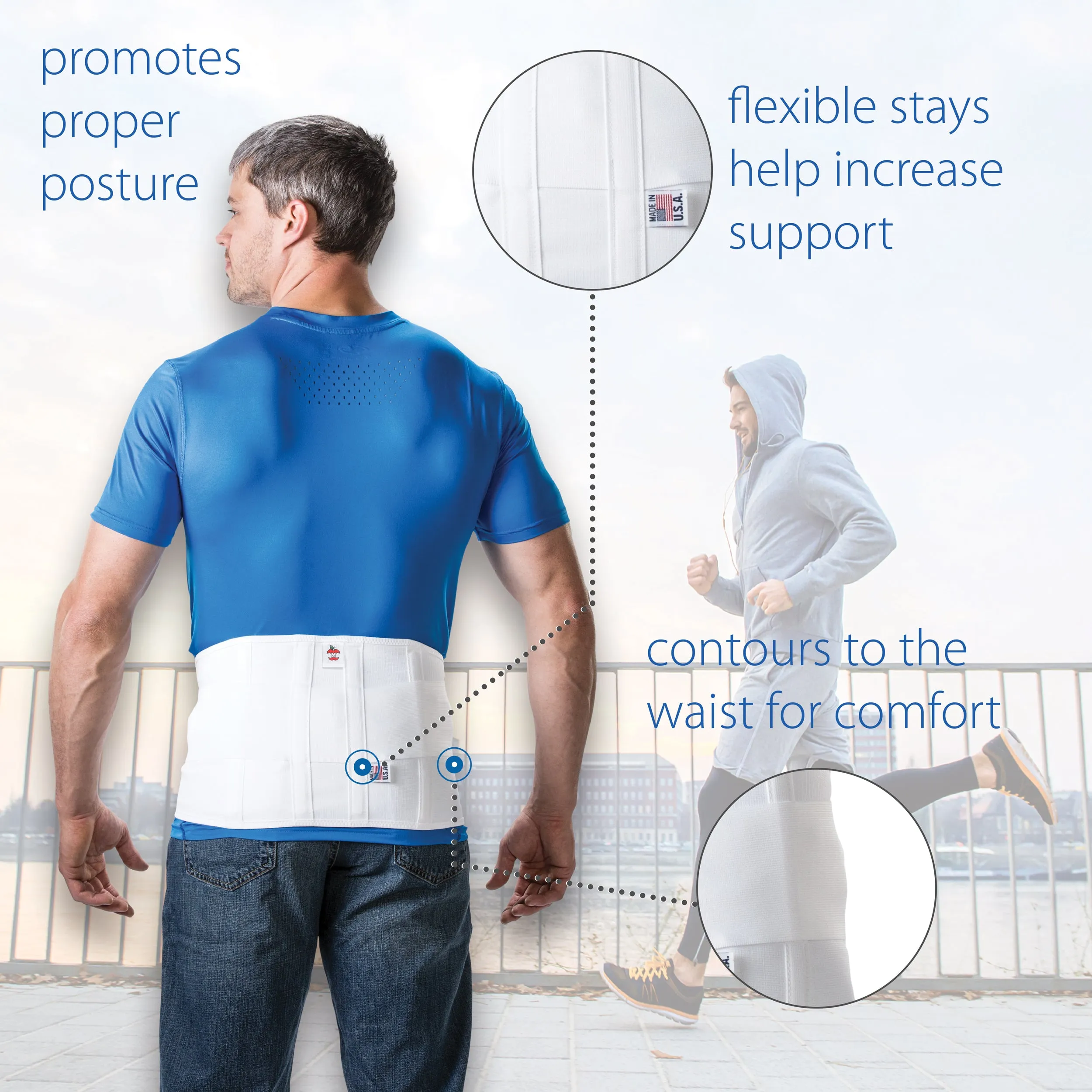 Triple Action Elastic Back Support