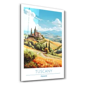 Tuscany France-Travel Posters | Glass Wall Art