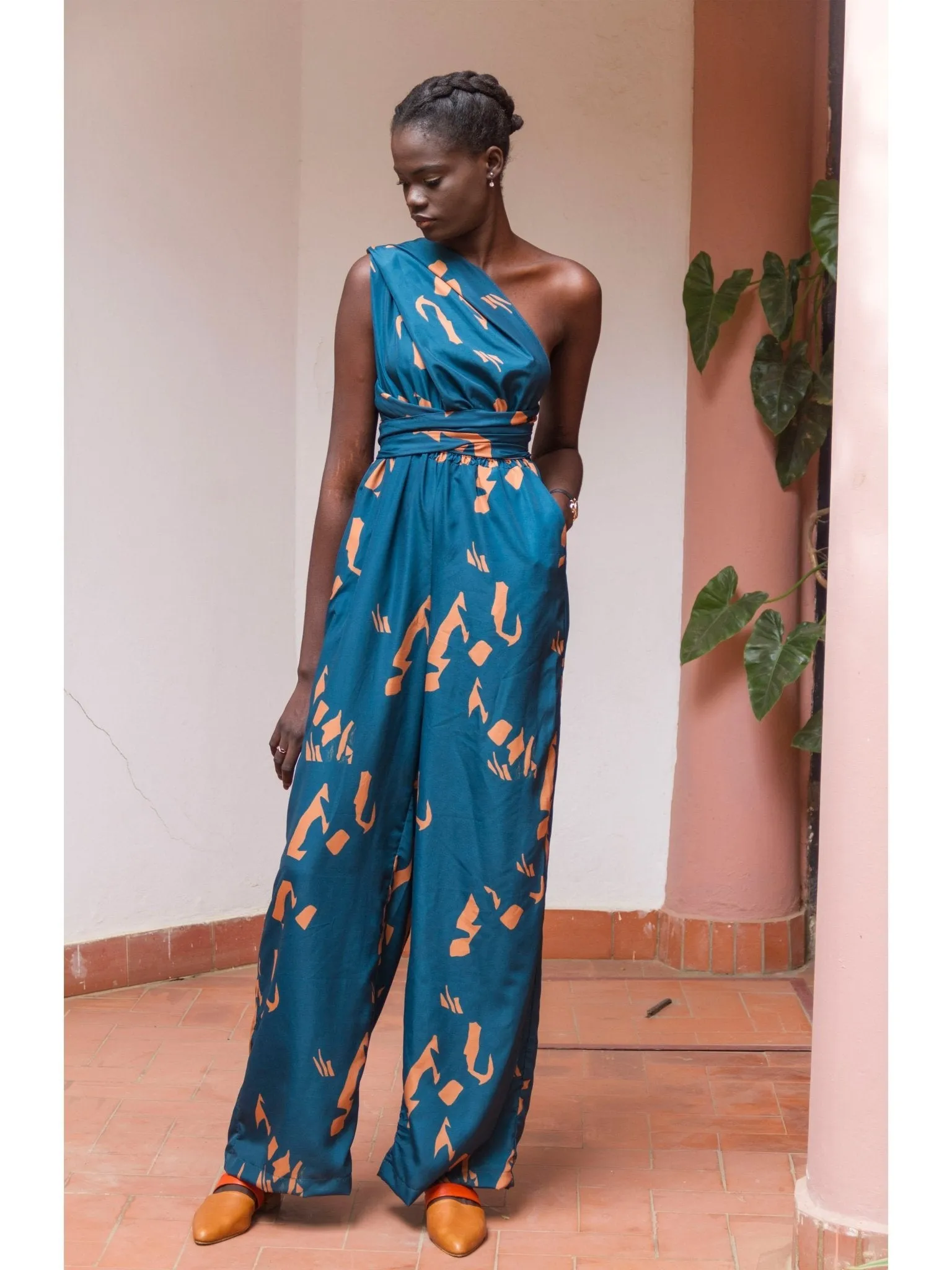 Yraf Blue UMY Jumpsuit with Enhanced Features