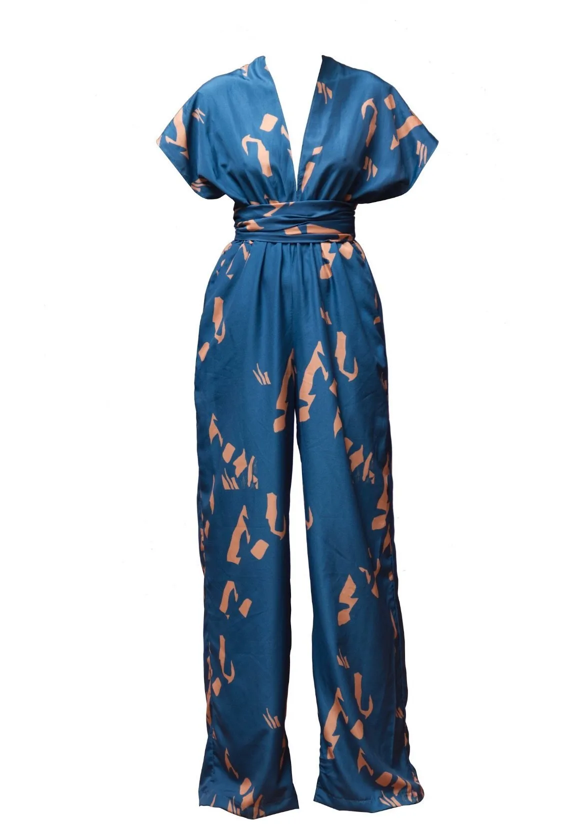 Yraf Blue UMY Jumpsuit with Enhanced Features